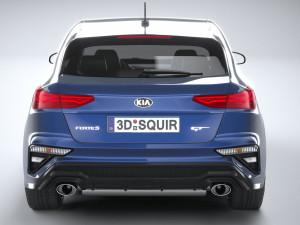 Kia Forte GT Hatchback 2021 3D Модель
