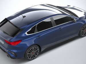 Kia Forte GT Hatchback 2021 3D Модель