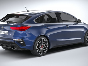 Kia Forte GT Hatchback 2021 3D Модель