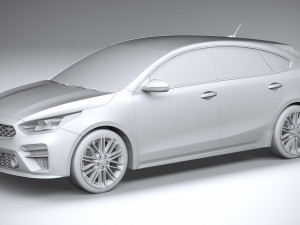 Kia Forte GT Hatchback 2021 3D Модель
