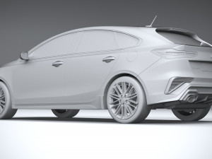 Kia Forte GT Hatchback 2021 3D Модель