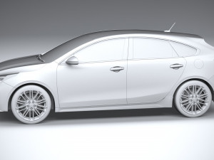 Kia Forte GT Hatchback 2021 3D Модель