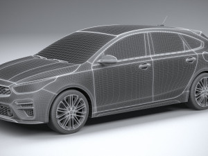 Kia Forte GT Hatchback 2021 3D Модель