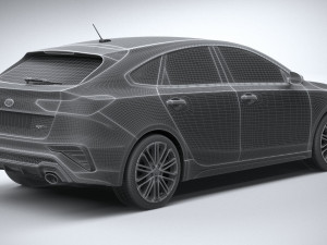 Kia Forte GT Hatchback 2021 3D Модель