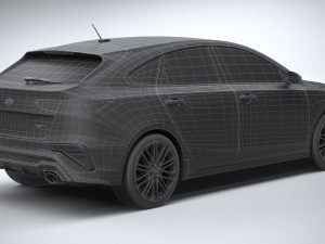 Kia Forte GT Hatchback 2021 3D Модель