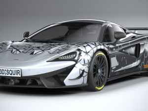 Mclaren 620R 2020 3Dモデル