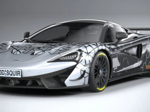 Mclaren 620R 2020 3D Model