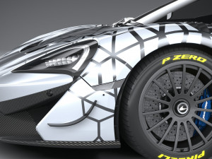 Mclaren 620R 2020 3Dモデル