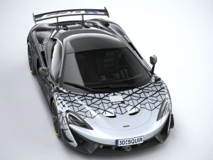 Mclaren 620R 2020 3D Model
