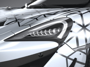 Mclaren 620R 2020 3Dモデル