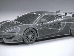 Mclaren 620R 2020 3Dモデル