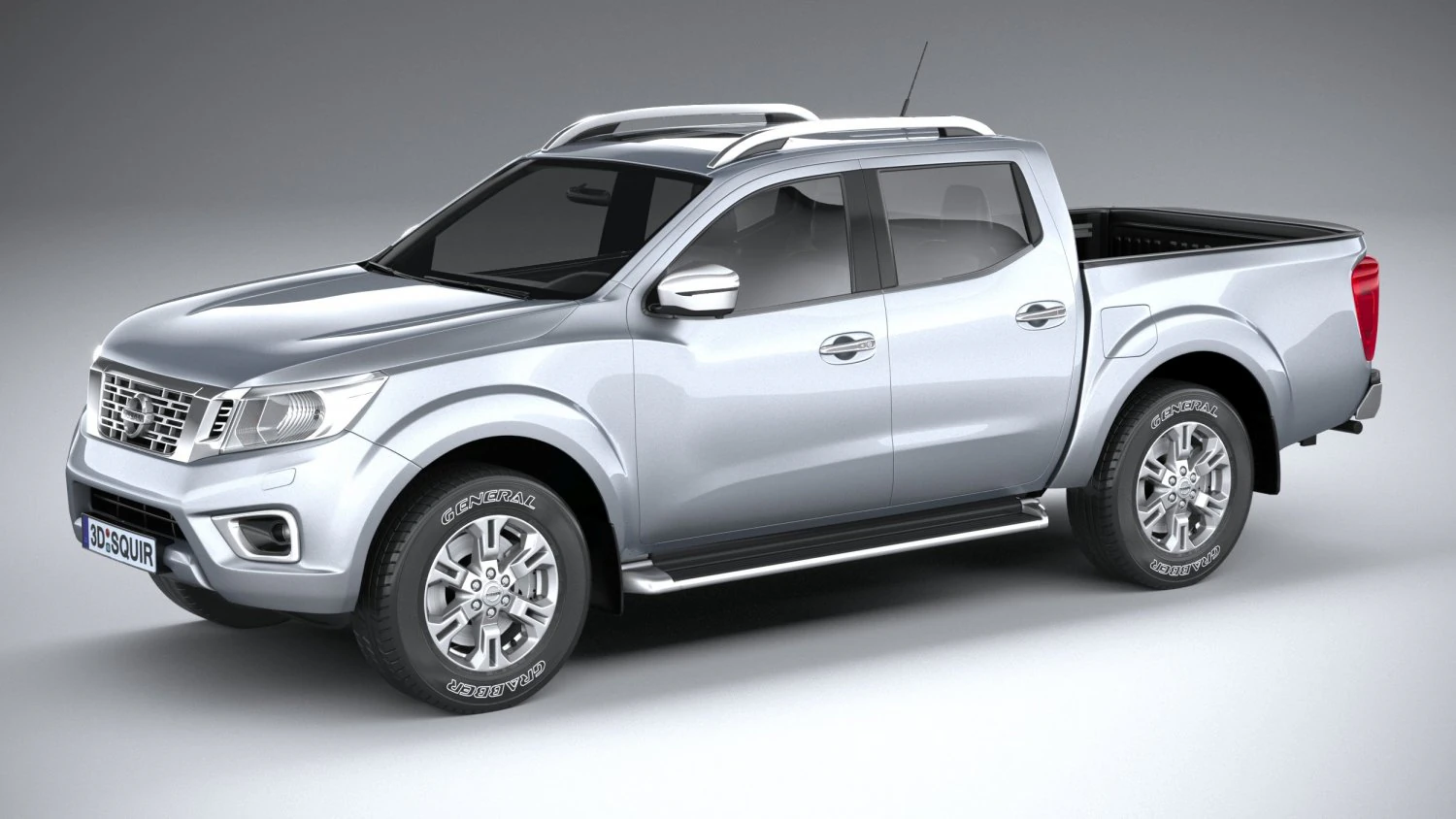 Nissan Navara Doublecab Regular 2020 3D Model .c4d .max .obj .3ds .fbx .stl .blend