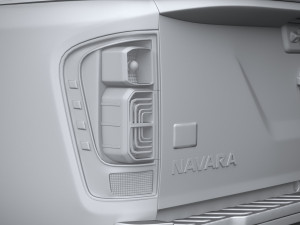 Nissan Navara Doublecab Regular 2020 Model 3D