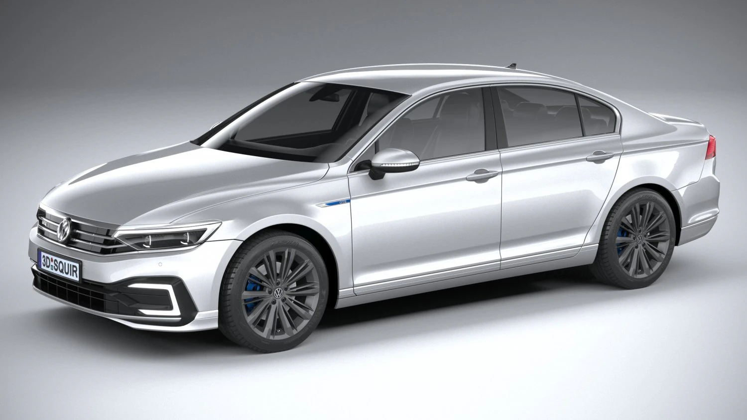 Volkswagen Passat GTE 2020 3D Model .c4d .max .obj .3ds .fbx .stl .blend