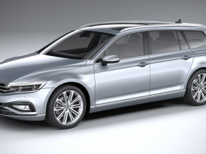 Volkswagen Passat Variant 2020 3D 모델