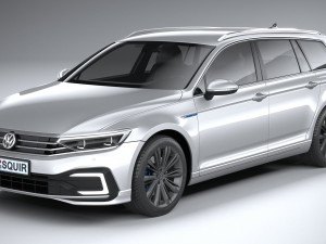 Volkswagen Passat Variant GTE 2020 3D मॉडल