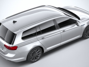 Volkswagen Passat Variant GTE 2020 3D मॉडल