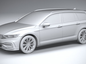 Volkswagen Passat Variant GTE 2020 3D मॉडल