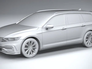 Volkswagen Passat Variant GTE 2020 3D Model