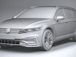 Volkswagen Passat Variant GTE 2020 3D मॉडल
