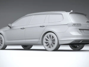Volkswagen Passat Variant GTE 2020 3D Model
