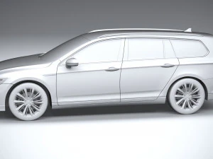 Volkswagen Passat Variant GTE 2020 3D Model