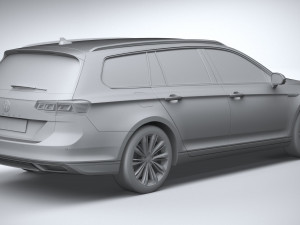 Volkswagen Passat Variant GTE 2020 3D मॉडल
