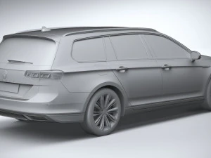 Volkswagen Passat Variant GTE 2020 3D Model
