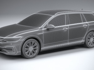 Volkswagen Passat Variant GTE 2020 3D मॉडल