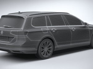 Volkswagen Passat Variant GTE 2020 3D मॉडल