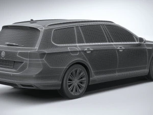 Volkswagen Passat Variant GTE 2020 3D Model