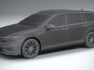 Volkswagen Passat Variant GTE 2020 3D मॉडल