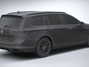 Volkswagen Passat Variant GTE 2020 3D Model
