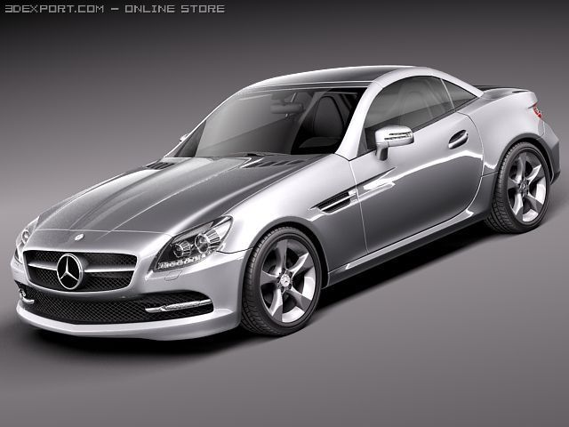 Mercedes-Benz SLK 2012 Modello 3D .c4d .max .obj .3ds .fbx .stl .blend 