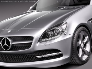 Mercedes-Benz SLK 2012 Modello 3D