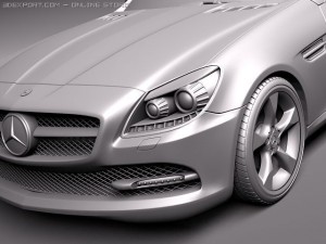 Mercedes-Benz SLK 2012 Modello 3D