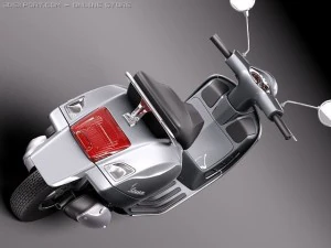 Vespa GTS 300 Super 2011 3D Model