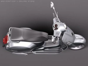 Vespa GTS 300 Super 2011 3D Model