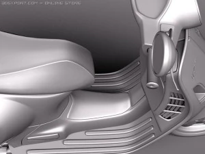 Vespa GTS 300 Super 2011 3D Model