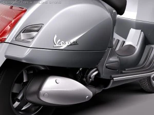 Vespa GTS 300 Super 2011 3D Model