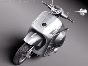 Vespa GTS 300 Super 2011 3D Model