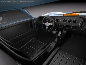 GT40 1963-1969 classic race car 3D Модель