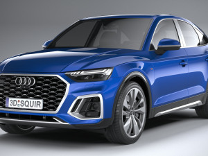 Audi Q5 Sportback S-line 2021 3D मॉडल