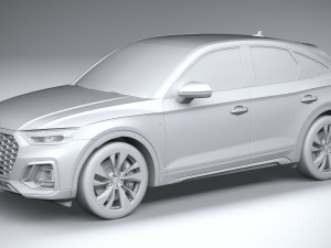 Audi Q5 Sportback S-line 2021 3D मॉडल