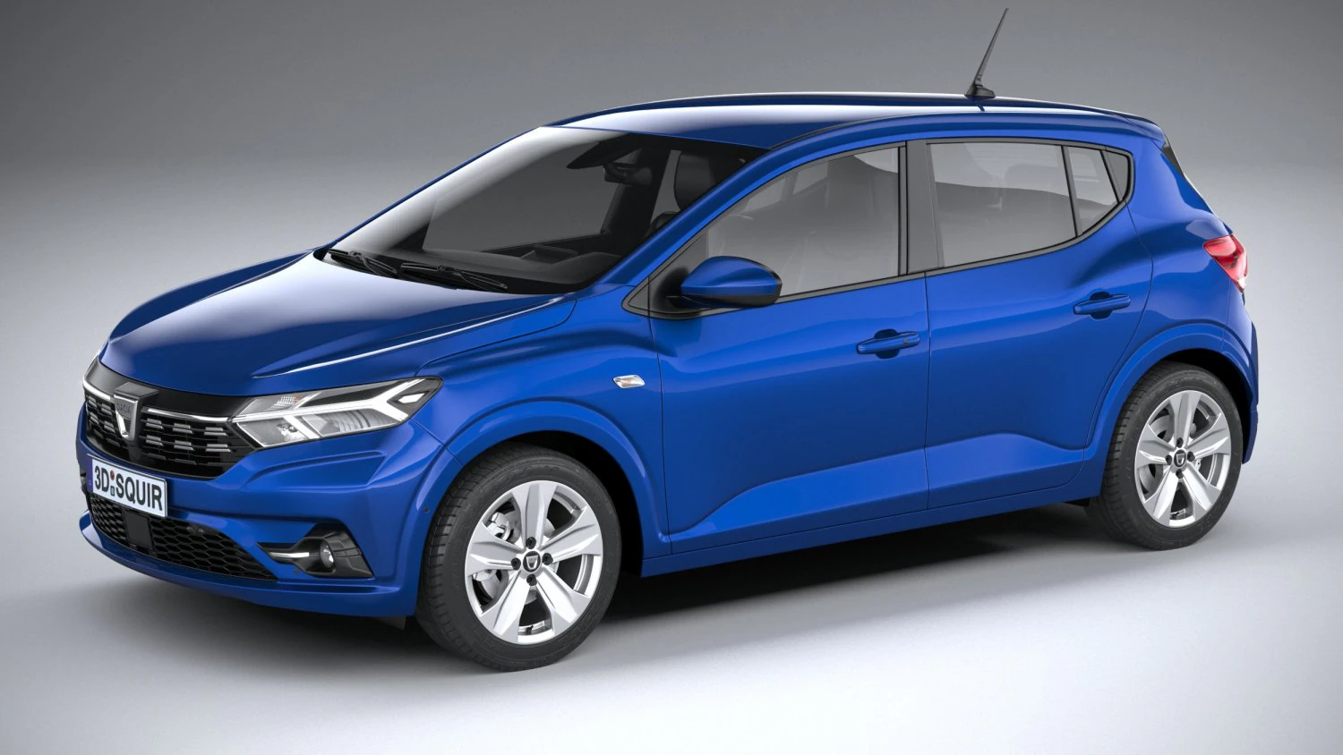 Dacia Sandero 2021 3D Model .c4d .max .obj .3ds .fbx .stl .blend 