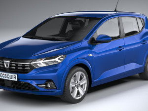 Dacia Sandero 2021 3D 모델