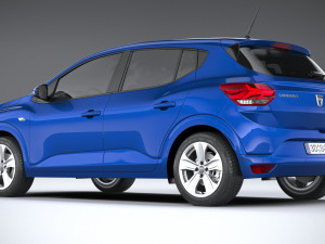 Dacia Sandero 2021 3D 모델