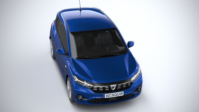 dacia sandero 2021 3D Model in Compact Cars 3DExport