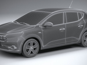 Dacia Sandero 2021 3D 모델