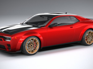 Generic Muscle Car 2021 3D Model